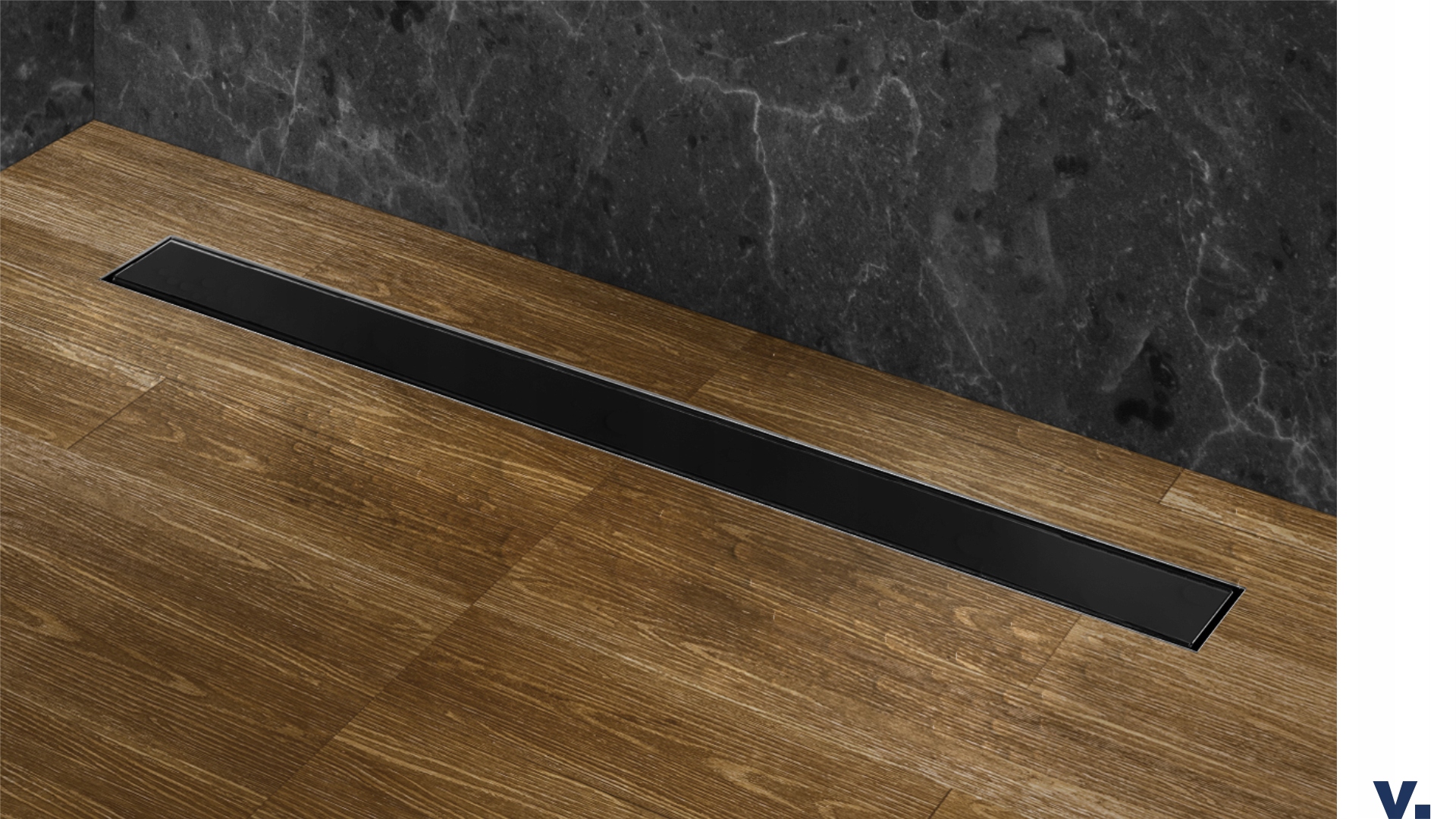 Odpływ liniowy VOGI SZKŁO CZARNE - 60 cm Rodzaj liniowy