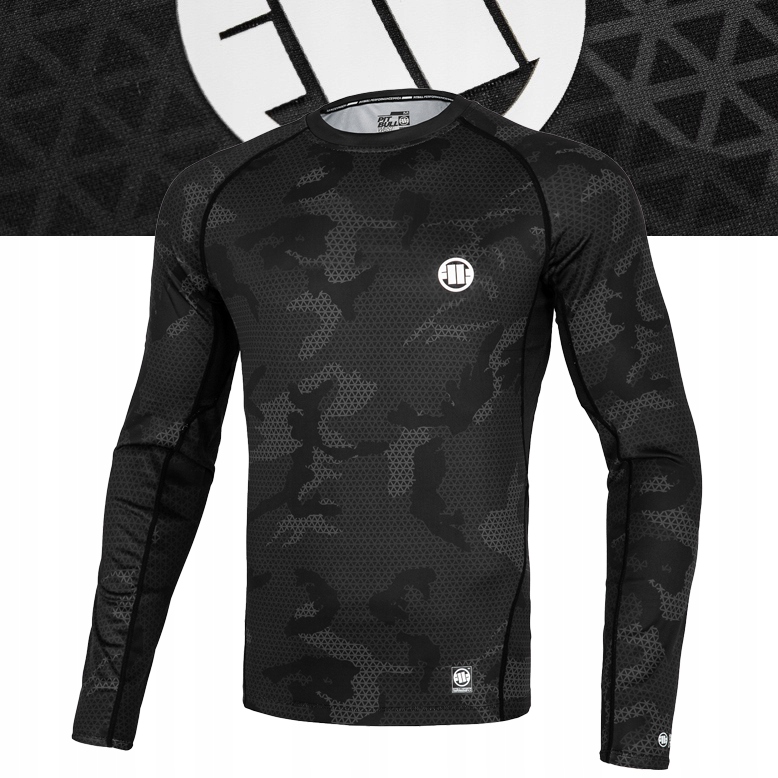 Męski Longsleeve Pitbull Treningowy Rashguard Net Camo II