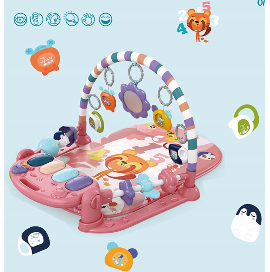 DUŻA MATA EDUKACYJNA Z PIANINKIEM ROŚNIE Z DZIECKIEM INTERAKTYWNA XXL Rodzaj interaktywne