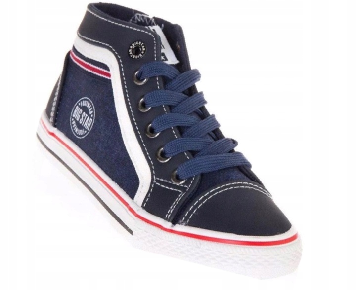 

Trampki Dziecięce Jeansowe Wysokie DD374061 R33