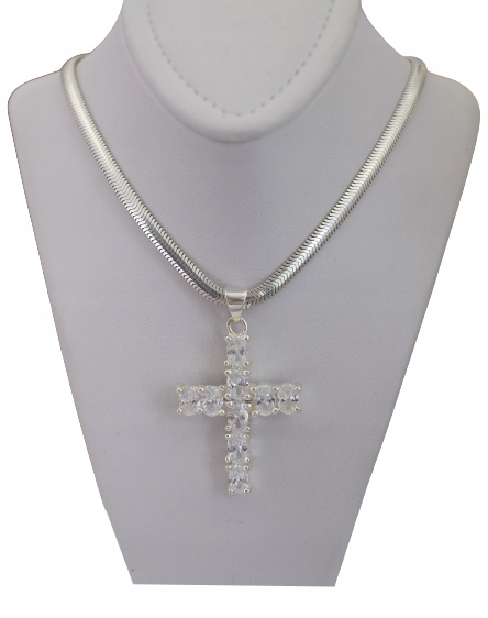 Stříbrný Řetízek Kříž Gravírování