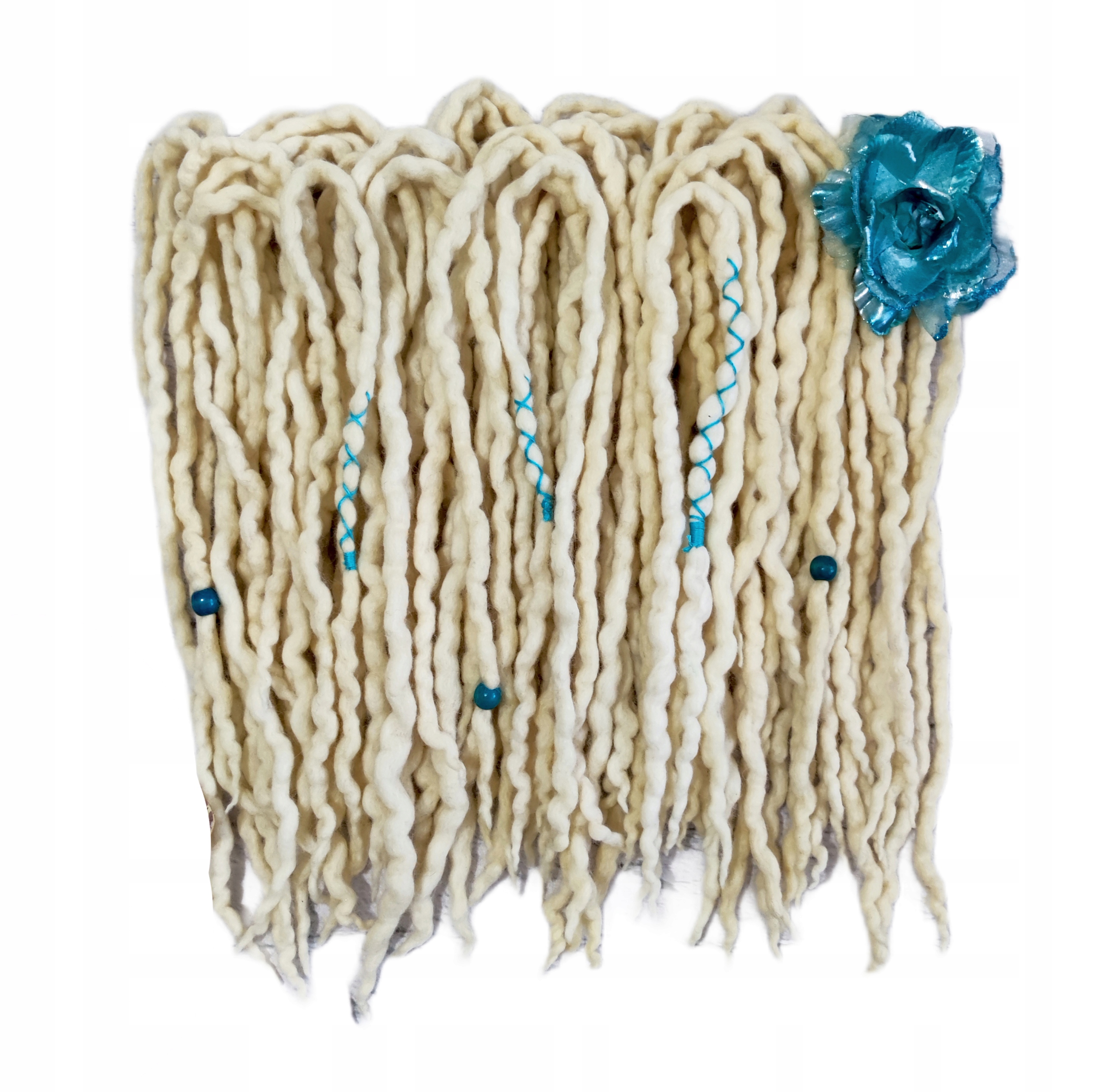 Dredloky vlněné Dredy vlněné, blond, Vanilková Zátoka, 10 kusů