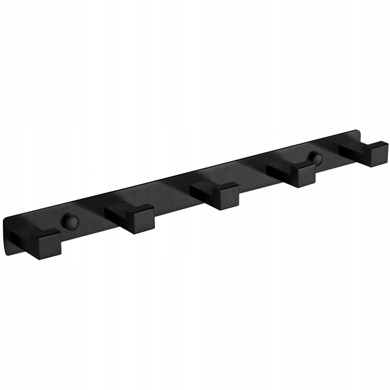 Mexen háček na ručník s pěti úchyty, Černá