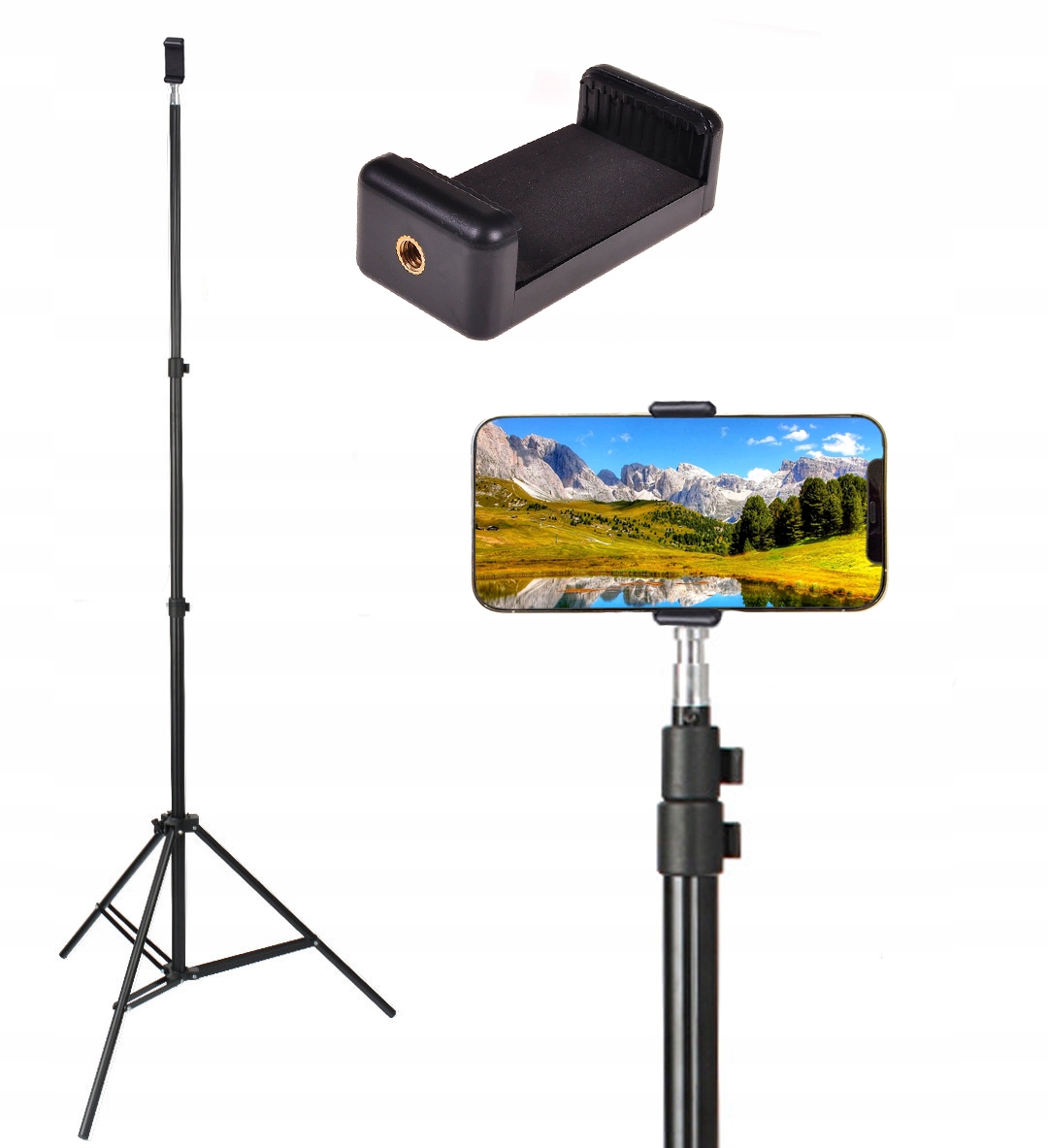 

Statyw Na Telefon Aparat Tripod Uchwyt 230cm