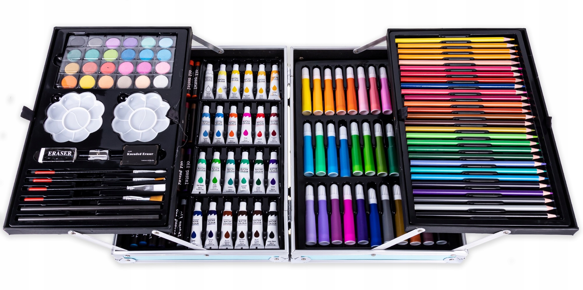 ZESTAW ARTYSTYCZNY PLASTYCZNY DLA DZIECI WALIZKA 144EL Kolor Odcienie niebieskiego