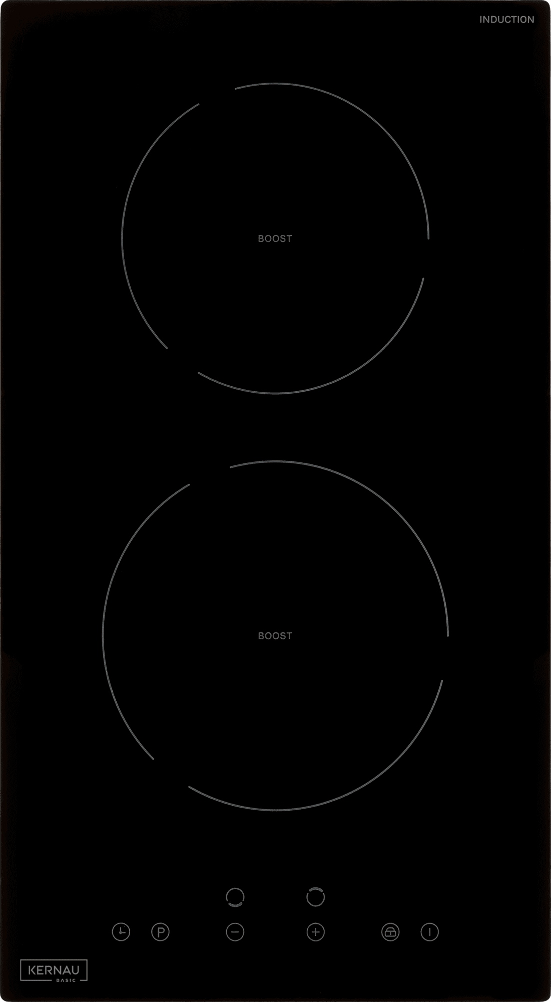 Płyta indukcyjna Kernau Bkih 3213-2B Minutnik Booster ChildLock 29cm Czarna