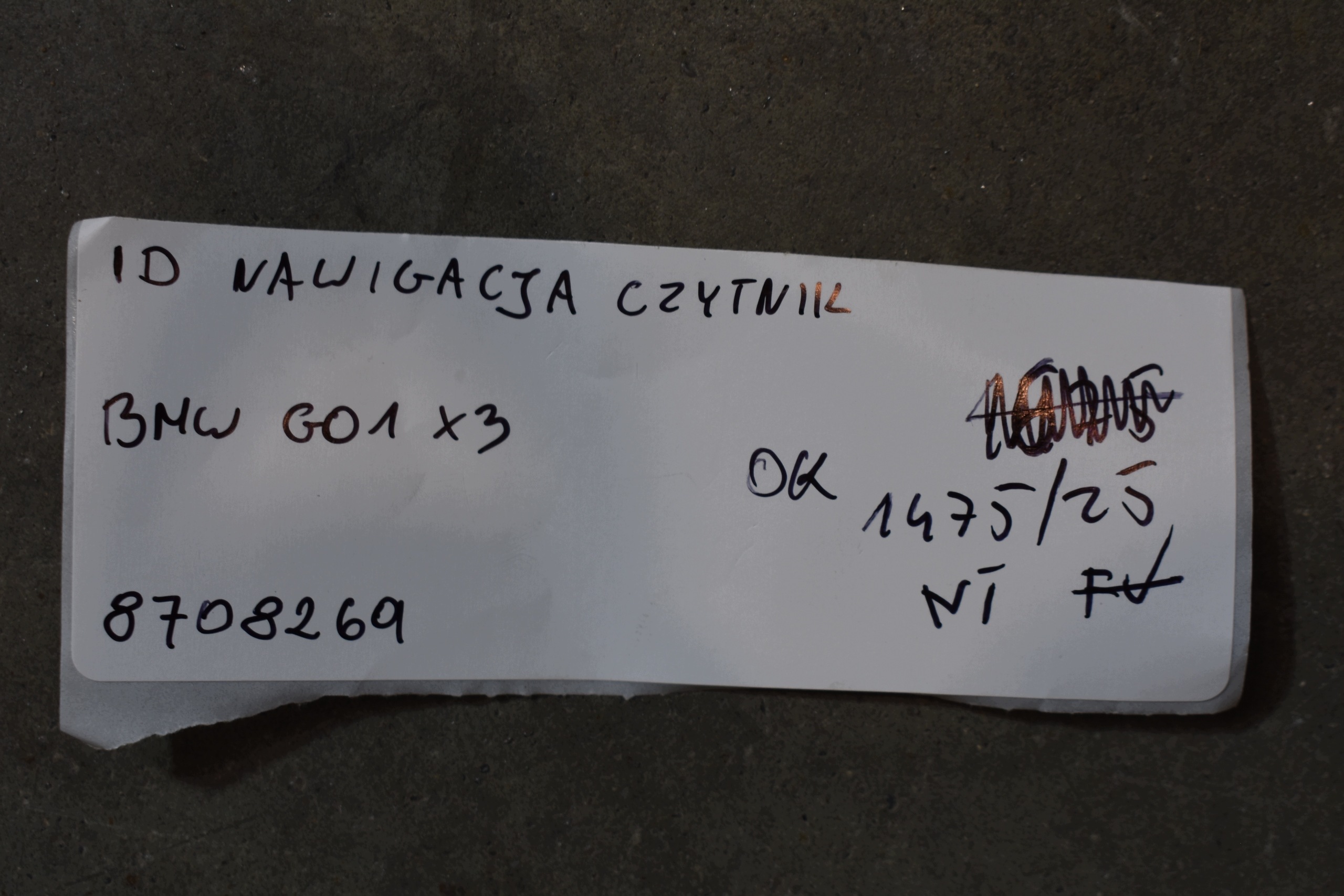 IDEALNA navigation player BMW X3 G01 8708269 1