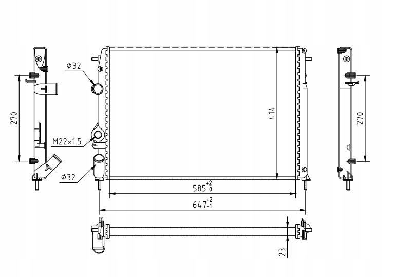 CHŁODNICA MEGANE 1.6 16V 98-02