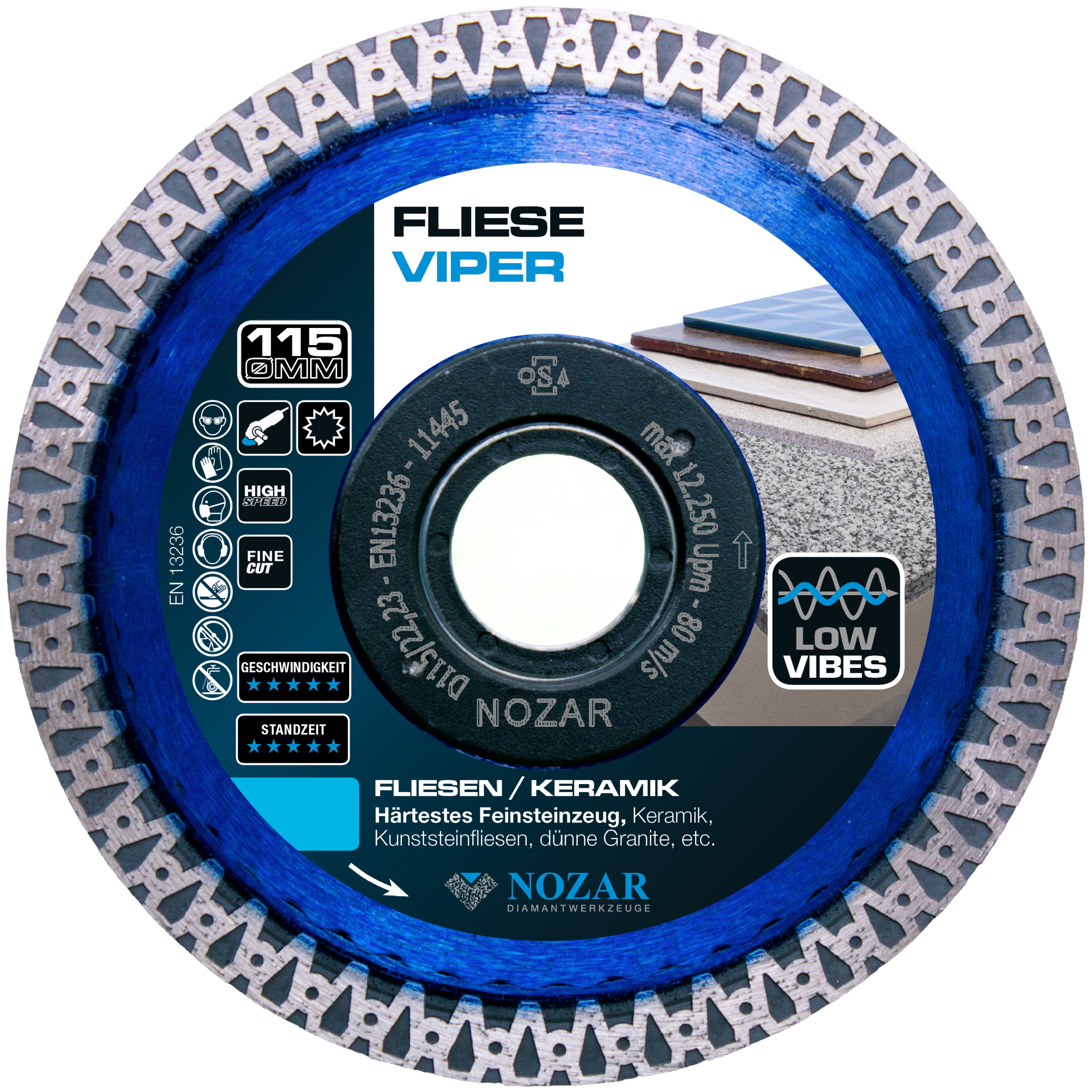Diamantový kotouč Nozar Fliese Viper 115 mm
