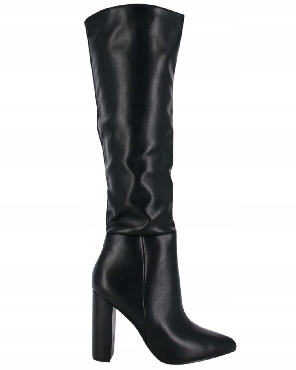 Klasické Elganské Kozačky Na Podpatku 10 cm Eko Kožené Dámské Boty 40