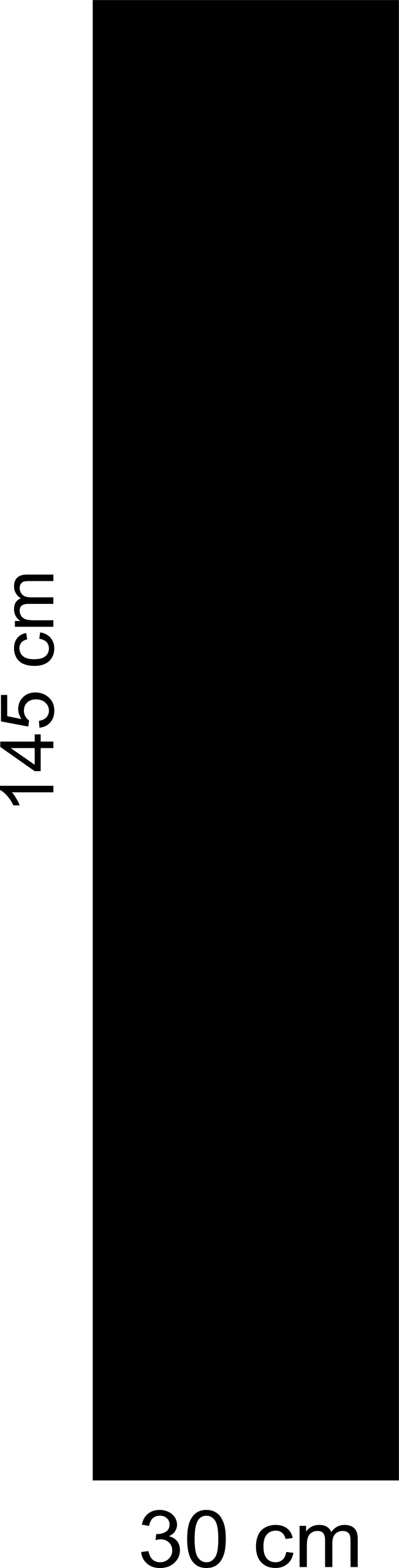 Dlouhá Kovová tabule na Magnety obdélník 145 x 30 cm