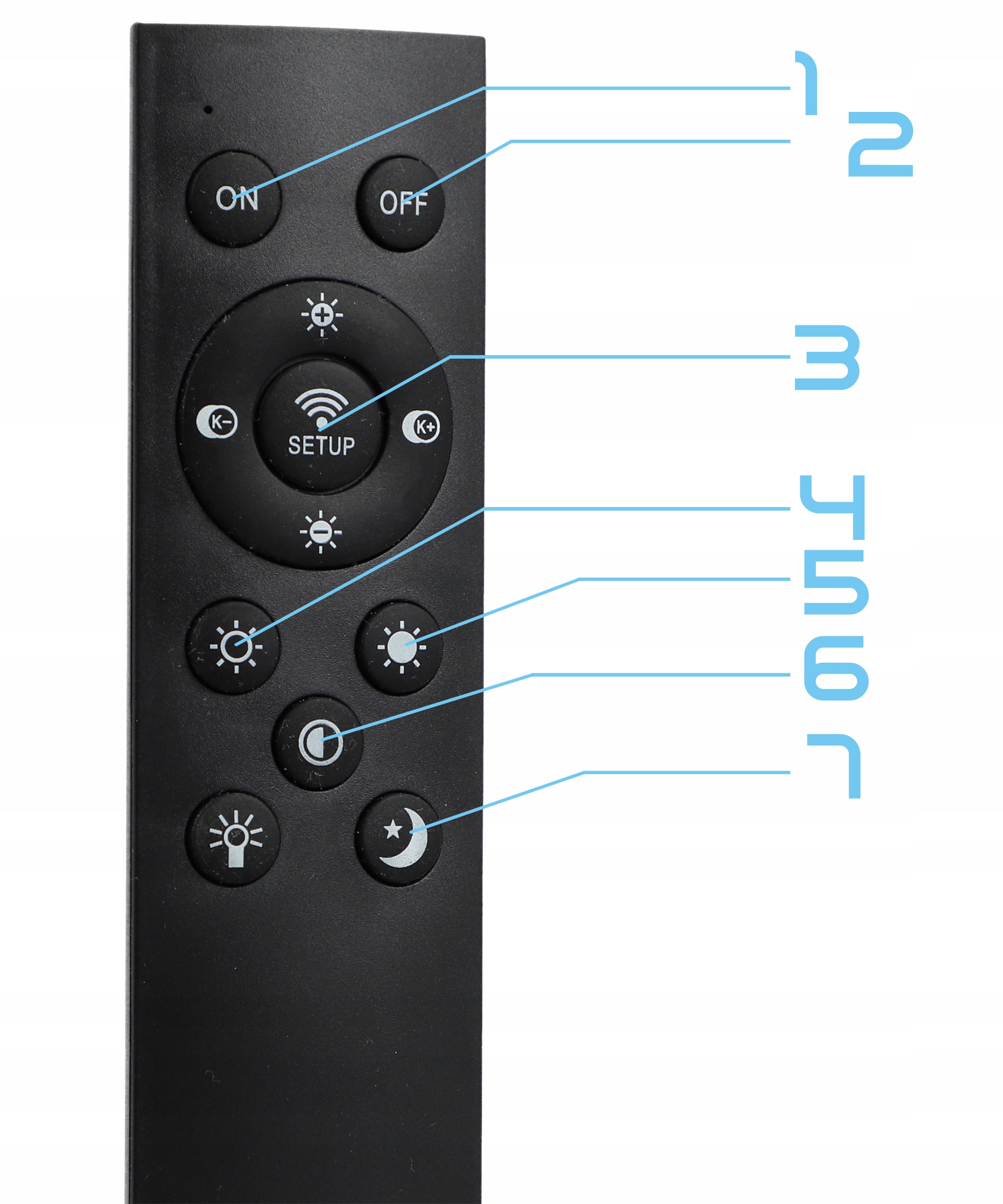 Lampa sufitowa plafon LED natynkowy MODERN 70W + PILOT nowoczesny żyrandol Szerokość produktu 21 cm