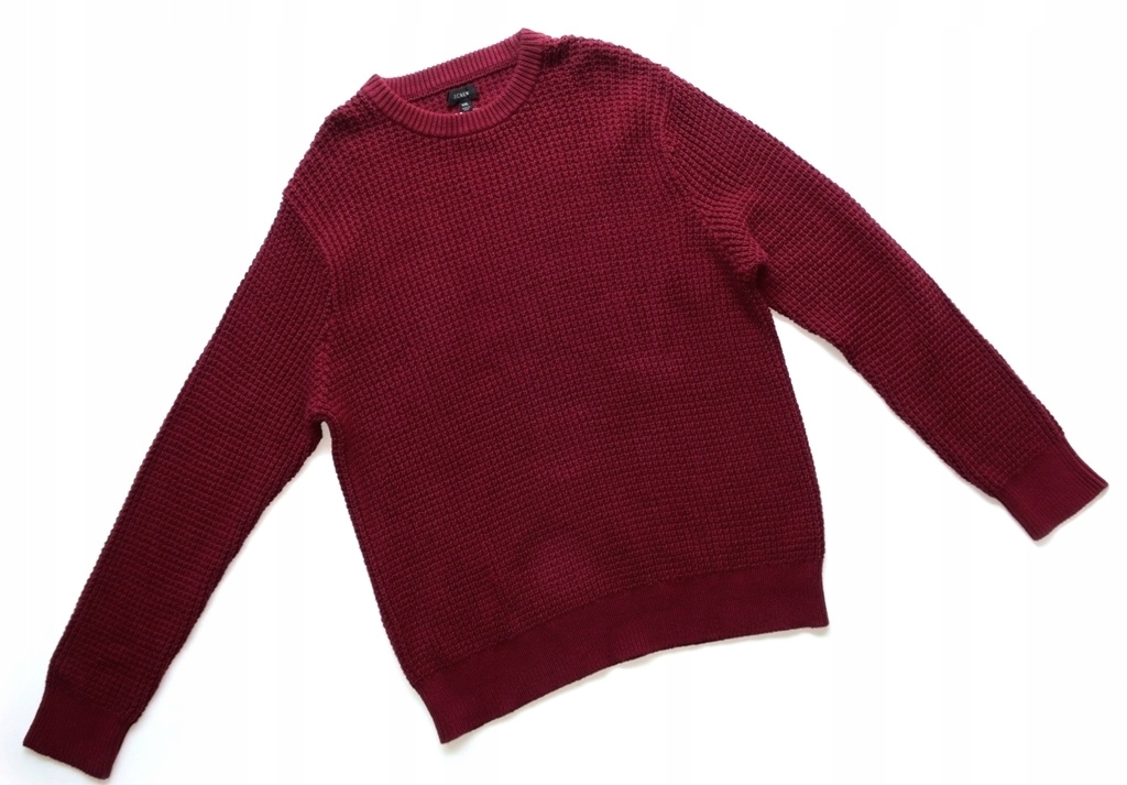 J. Crew XXL Volný Dlouhý Svetr Bordový Oversize