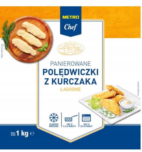 Levně Metro Chef Panierované kuřecí panenky jemně zmrazené 1 kg