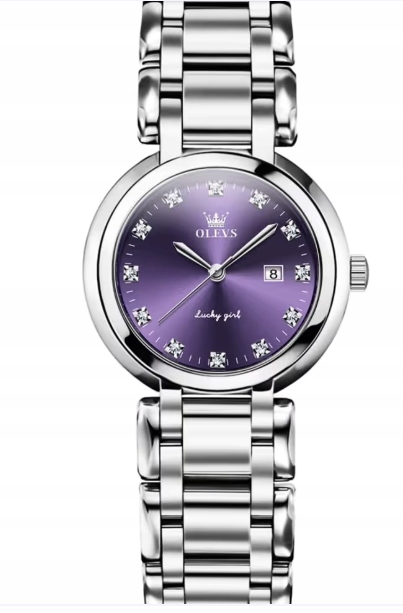 Elegantní, voděodolné dámské hodinky Olevs z z nerezové oceli – stříbrné