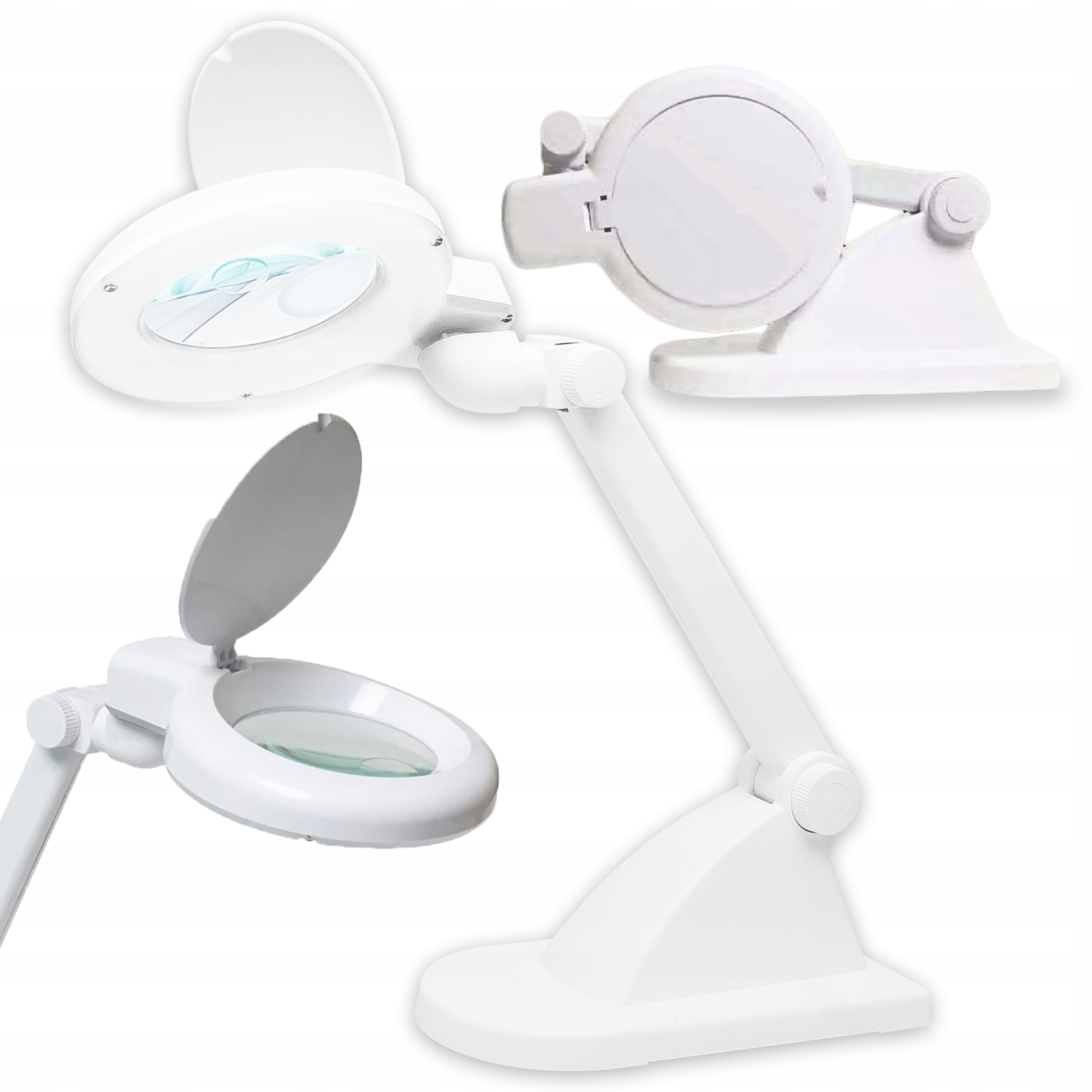 Lampa Z Lupą Powiększająca Led 3D 8D Biurkowa 3W Uniwersalna