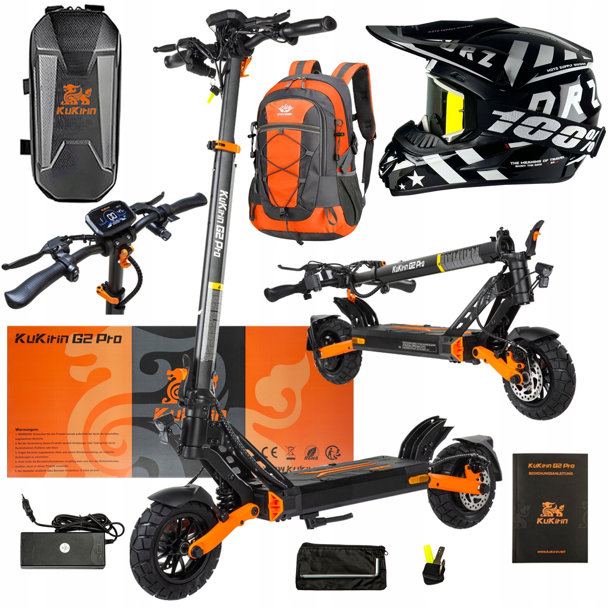 Pojazd Elektryczny KuKirin G2 Pro Abe 500w 48V 15.6AH 65KM 25KM/h +Dárek