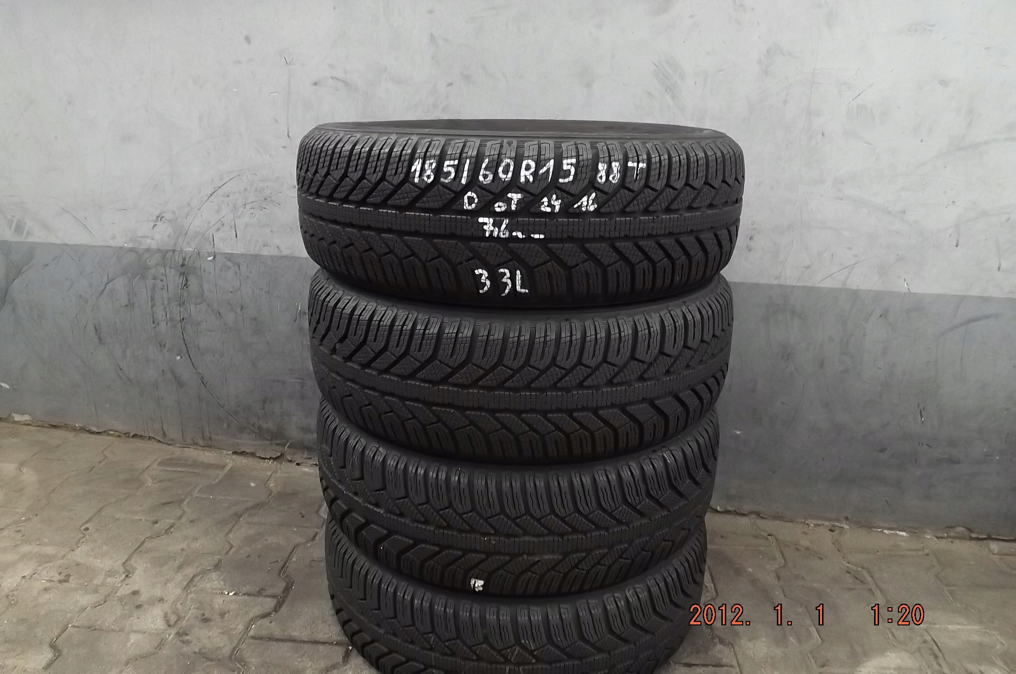 [33L] 4XZIMA 185/60R15 88T SEMPERIT MASTER-GRIP 2 &