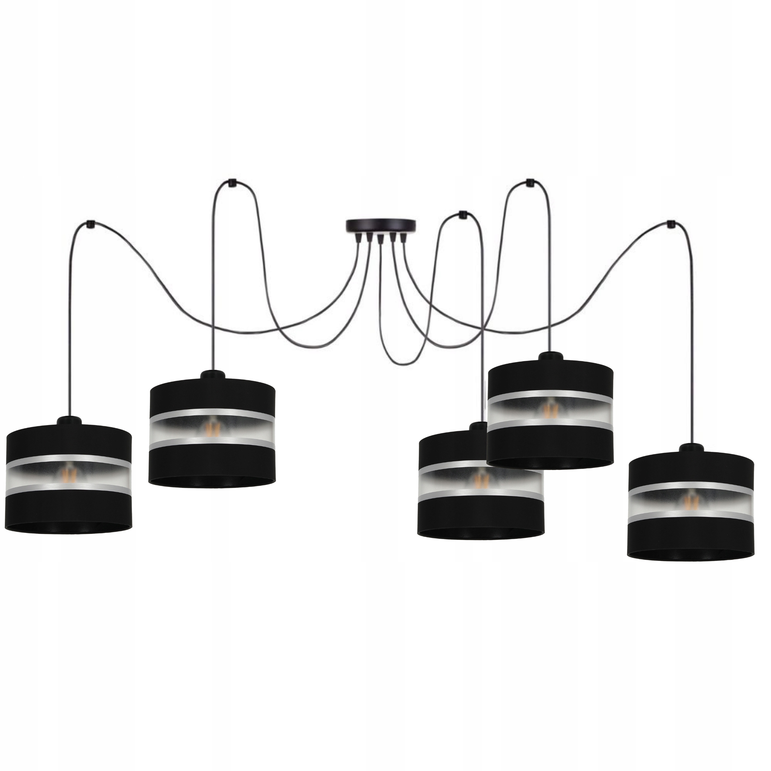 Závěsné Stropní Svítidlo Spider Pavouk S Led Stínítkem A Pásy E27 20 cm