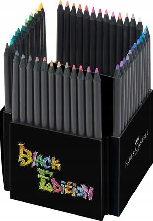 Barevné pastelky "Black Edition", 50 barev, trojhranné, Faber-castell