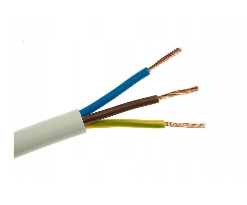 Kulatý ohebný kabel (lanko) Omy Elektrokabel 3 x 0,75 MM 100 m