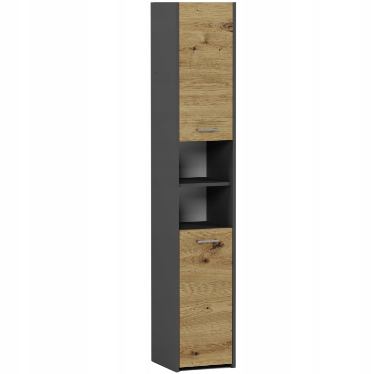 SZAFKA ŁAZIENKOWA REGAŁ SŁUPEK 30CM PL L-30 ANTRACYT MIX ARTISAN