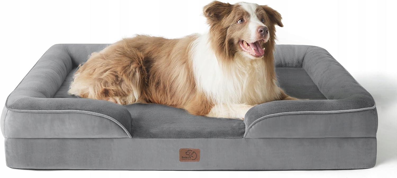 Bedsure Ortopedické Pelíšek pro psy 97x71 cm Šedé