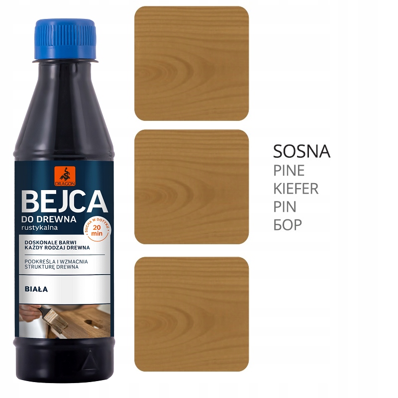 

Bejca Do Drewna Rustykalna Dragon 200ml Sosna