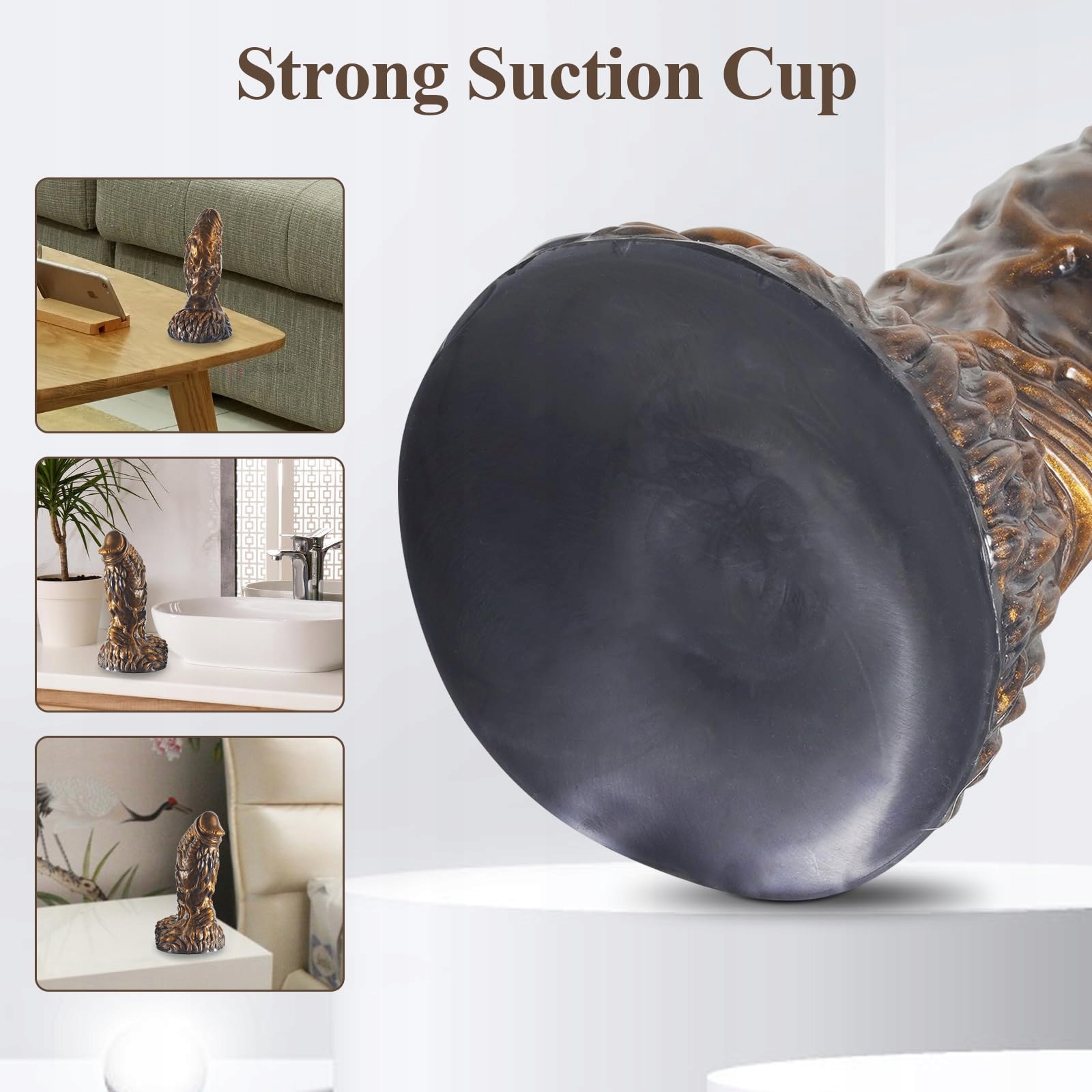 MONSTER Realistyczny Dildo 16.5cm Silikonowy Plug Analny dla Początkujących — miniatura 6