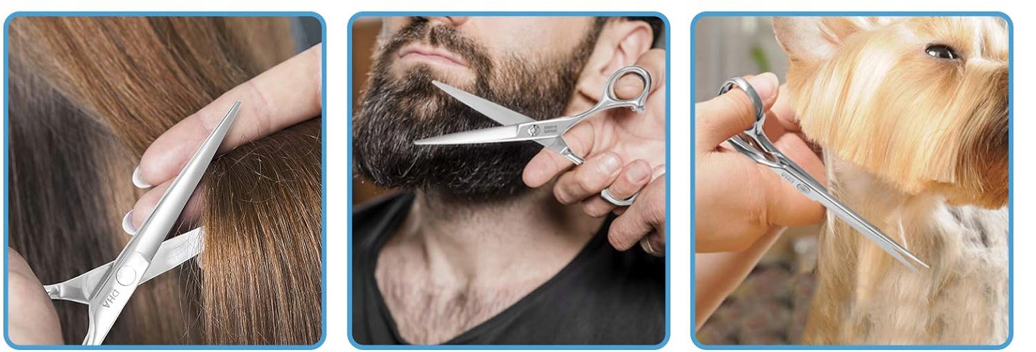 NOŻYCZKI FRYZJERSKIE DO WŁOSÓW PROFESJONALNE STAL DO STRZYŻENIA OSTRE Materiał stal nierdzewna