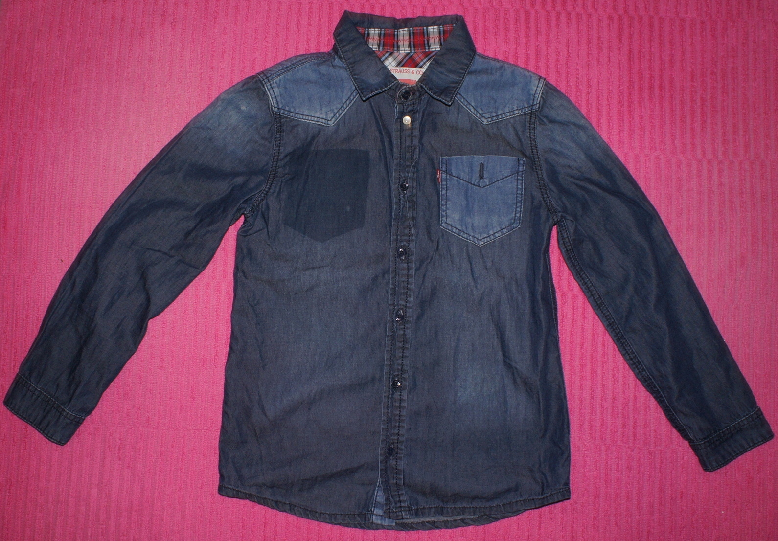 LEVI'S - CIEŃSZA KOSZULA JEANSOWA 8L; 128cm