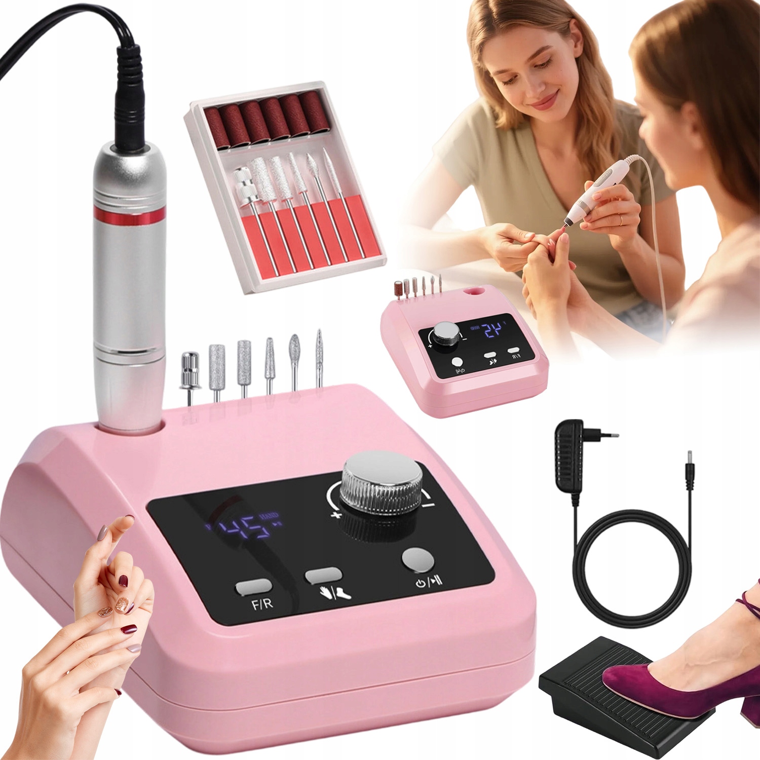 Elektrický Pilník Na Nehty Zařízení Na Leštění Nehtů Bruska