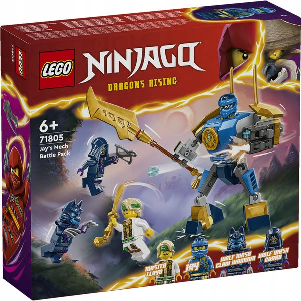 Stavebnice Sada Lego Ninjago 71805 Bojová sada s Jayovým mechem