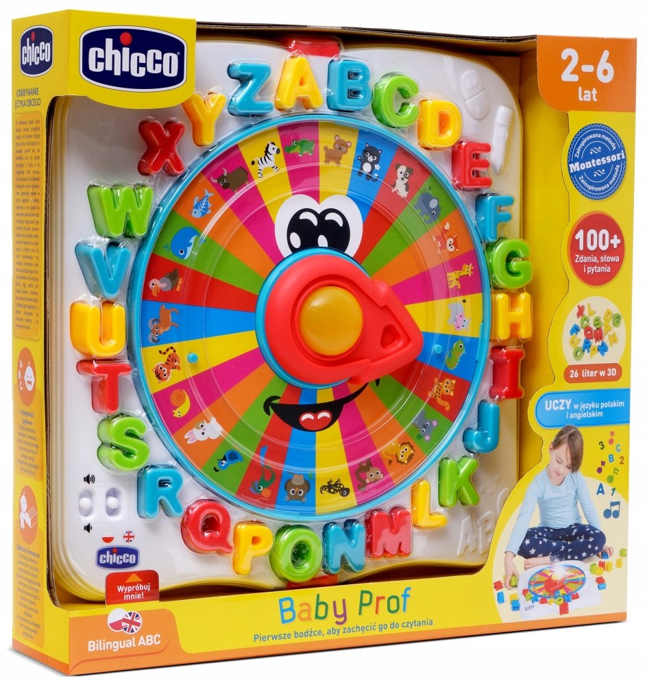 

Chicco Zabawka Baby Prof Nauka Alfabetu Pl En