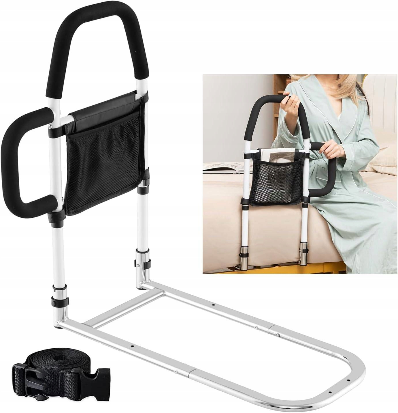 Barierka Zabezpieczająca Uchwyt Boczny Podpora Poręcz Dla Seniorów Do Łóżka