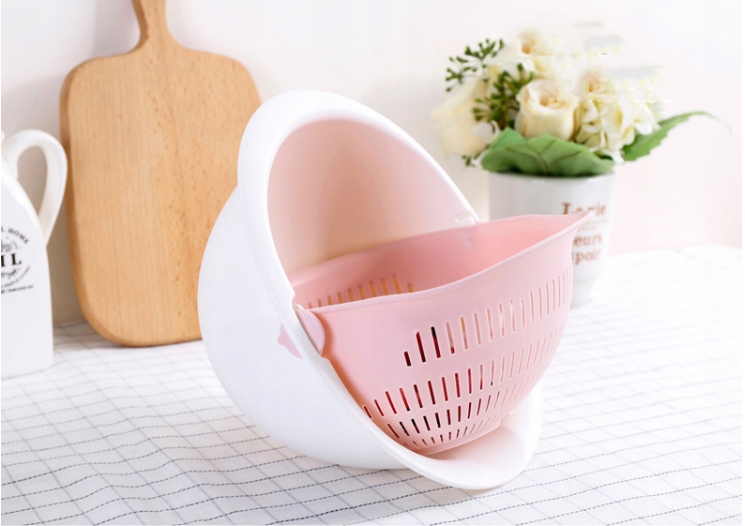 Durszlak Miska Ociekacz GRAVITY Sitko Cedzak Materiał tworzywo sztuczne