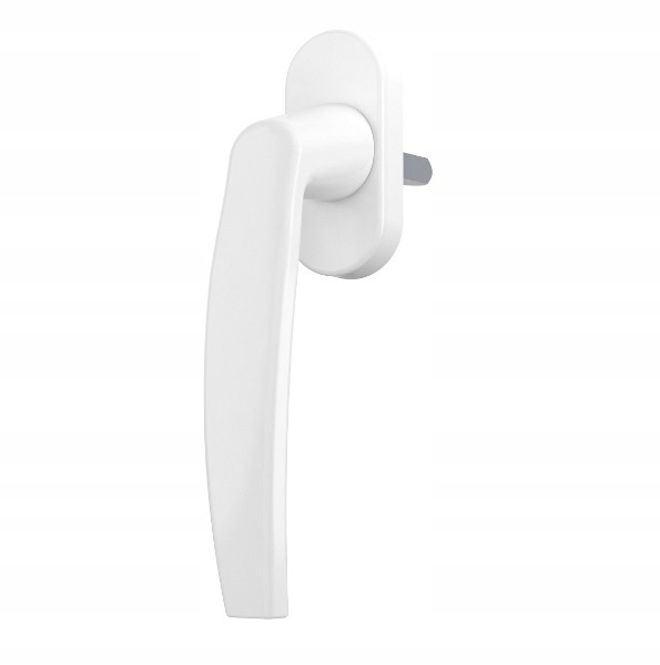 Klamka do okna okien okienna ALUMINIOWA trzpień 35 mm wytrzymała na lata Kod producenta Victory Z PRZYCISKIEM T35