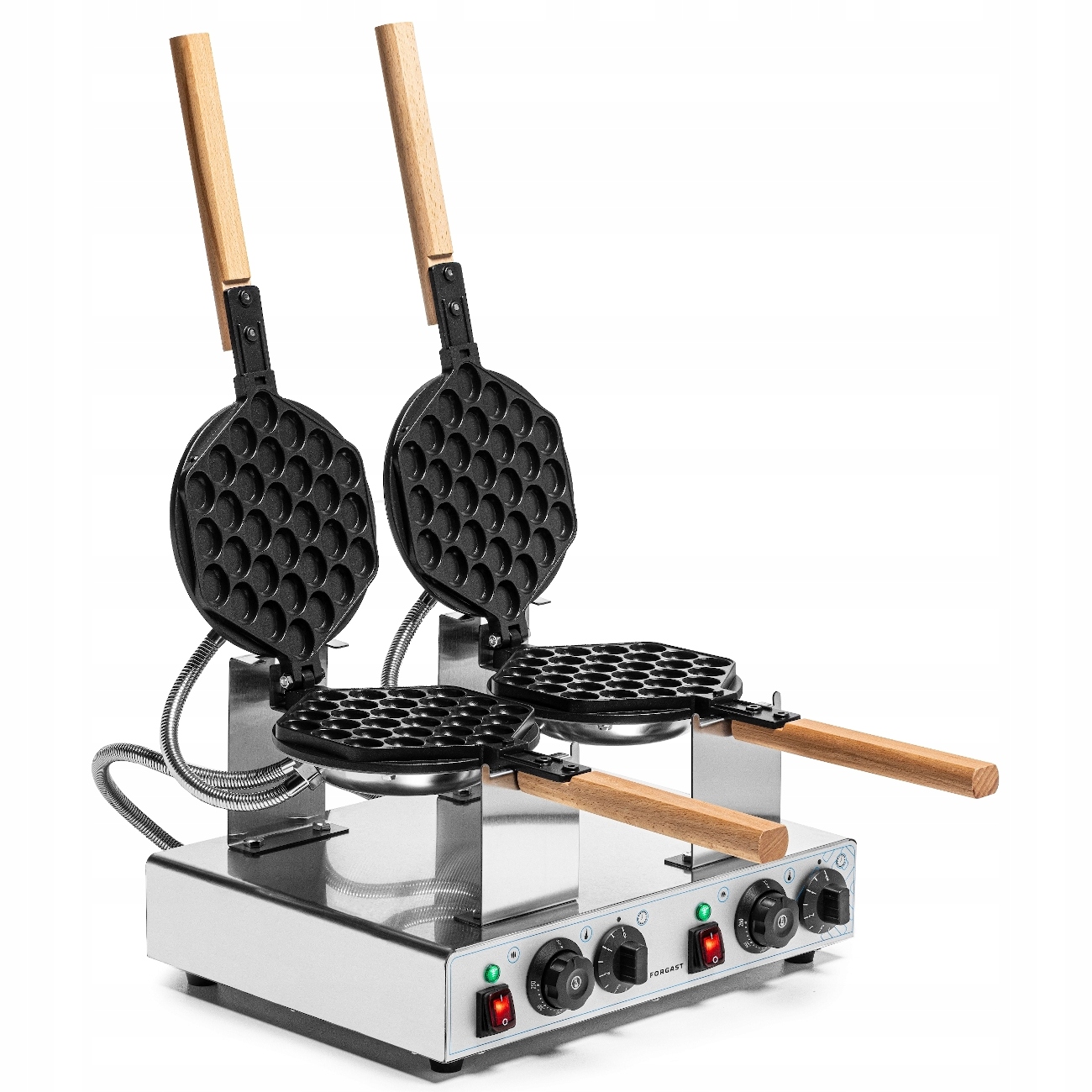 Elektrický Vaflovač Dvojitý Pro Bublinkové Vafle Forgast FG09722
