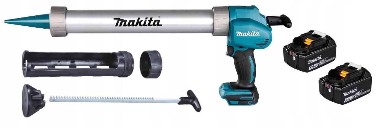 Makita Aku Wyciskacz do Silikonu Kleju Lxt 18V 2x5Ah BL1850 DCG180ZX