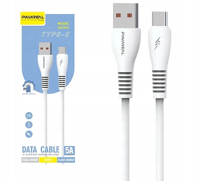 KABEL USB TYPE C QC 3.0 FAST USB-C QUICK CHARGE Kod producenta PA-DC99C