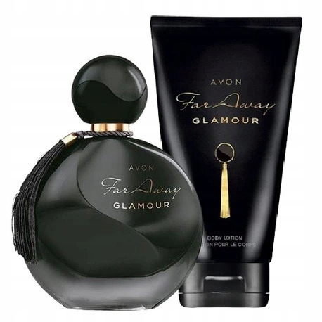 AVON ZESTAW FAR AWAY GLAMOUR 2 KOSMETYKI