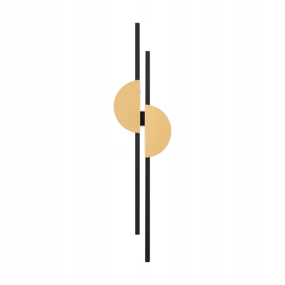 Led nástenné svietidlo moderné čierno-zlaté podlhovasté 80 cm 4000K Maytoni