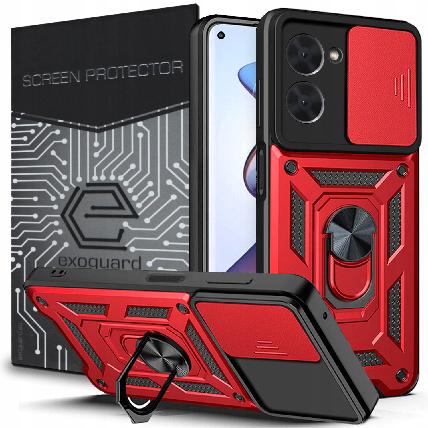 

Case Obudowa Etui Pancerne+szkło do Realme 10 (4G)