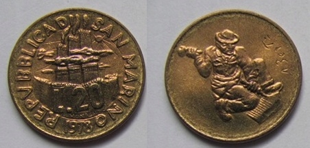 San Marino 20 Lir 1978