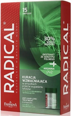 

Radical Kuracja Wzmacniająca 15 Ampułek Wypadanie
