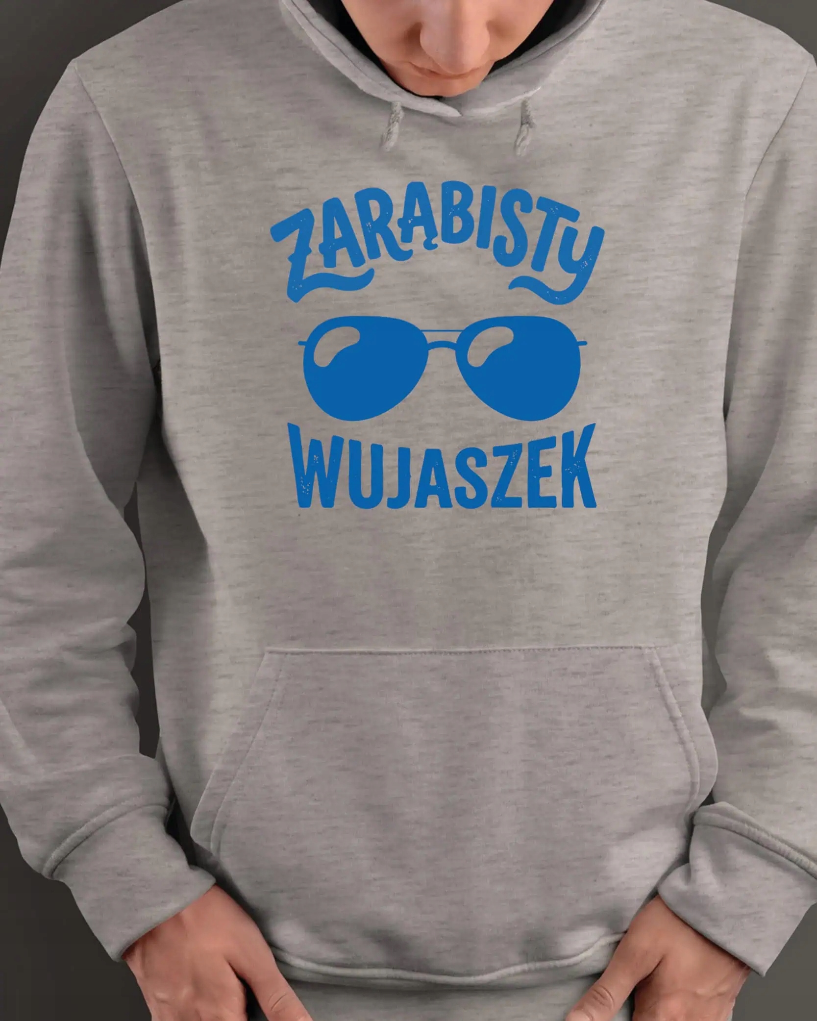 Mikina s kapucí Dárek pro strýčka Zahraničí Strýček Šedá XXL