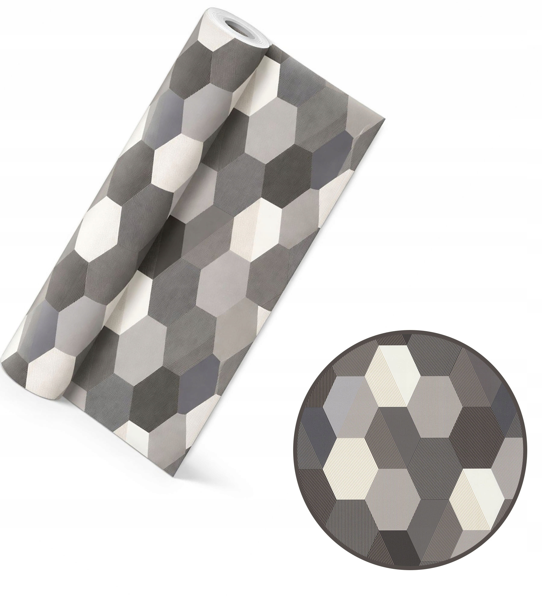 Nástěnná tapeta Caselio Moonlight MLG100109023 Hexagony Geometrické