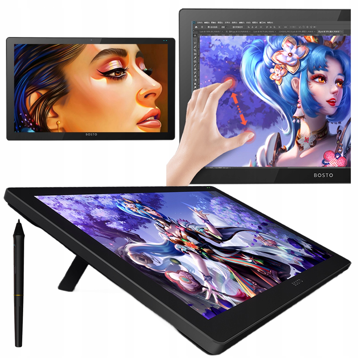 Profesjonalny tablet graficzny do komputera Dotyk