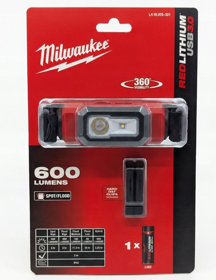 Baterka L4 HL-VIS-301 600lm Milwaukee