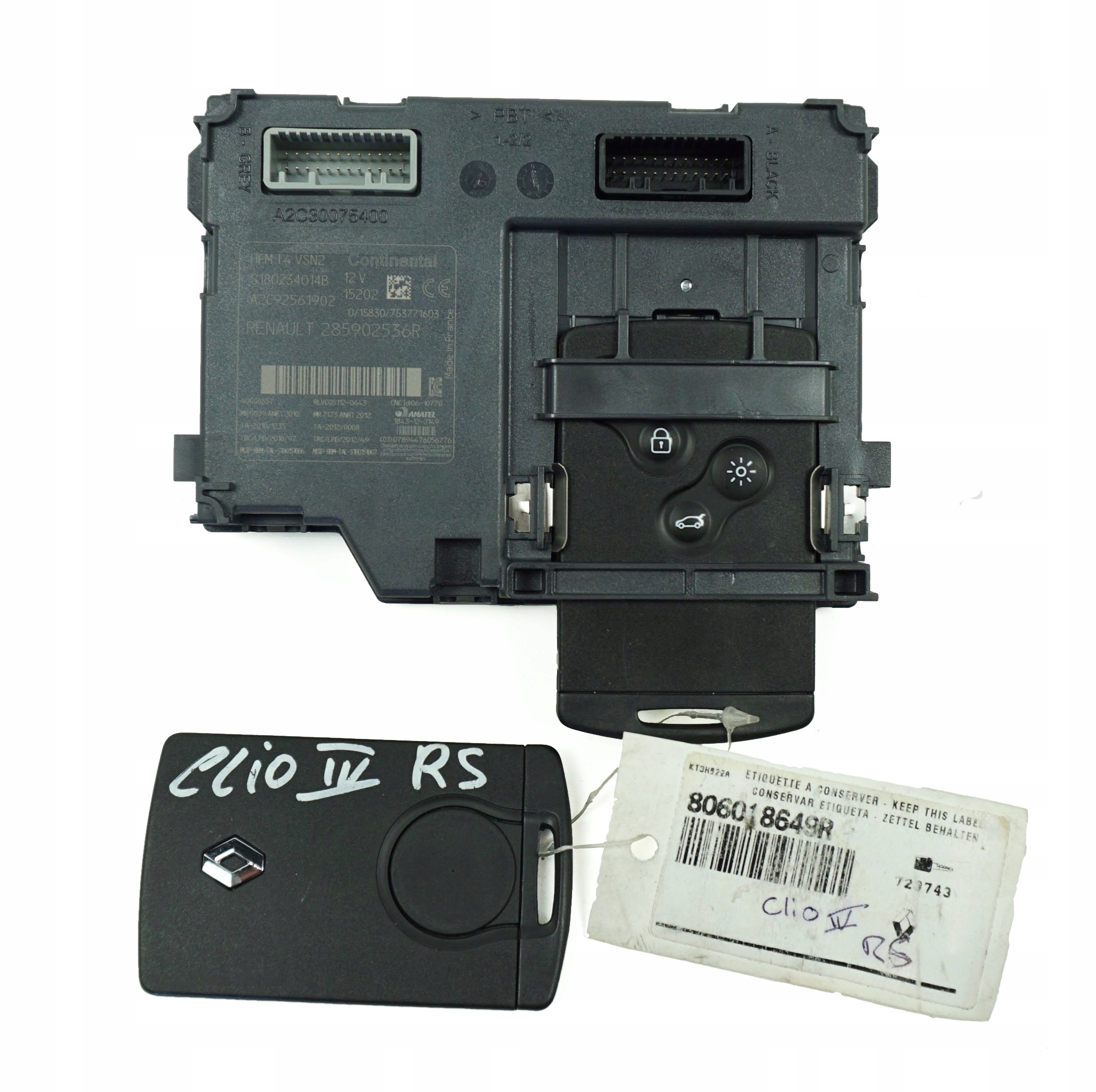 285902536R - Считыватель слот для карт Clio IV Captur ключ